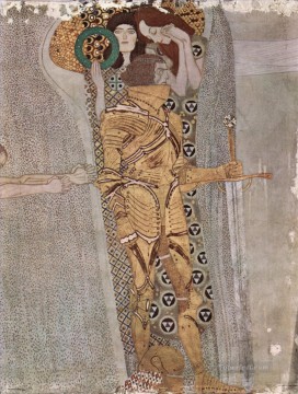 symbolism Painting - Der Beethovenfries Wandgemaldeim Sezessionshausin Wienheuteosterr 4 Symbolism Gustav Klimt